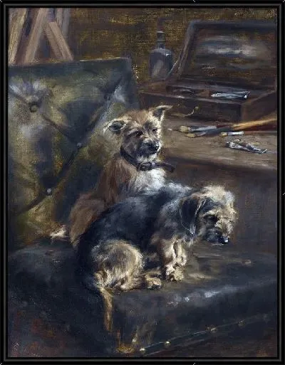 Картина Собаки и чемоданы (Dogs and Cases)