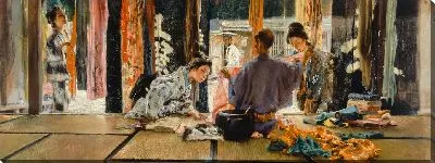 Картина Торговец шелком, Япония