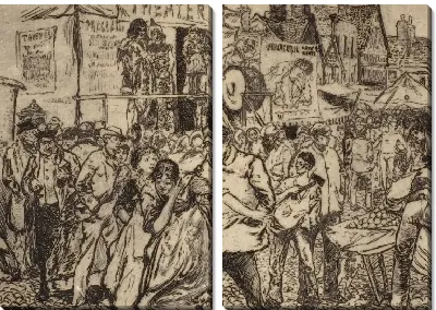 Картина Сцена в цирке