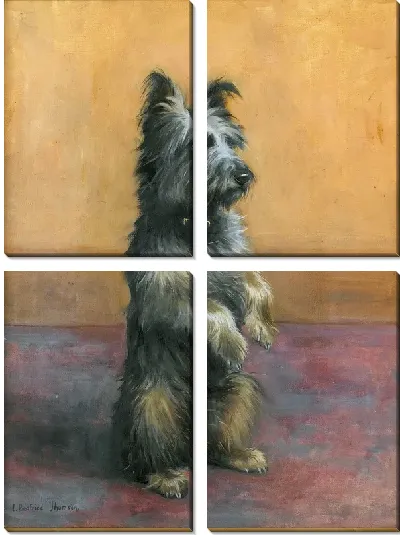 Модульная картина На задних лапах (On hind legs)