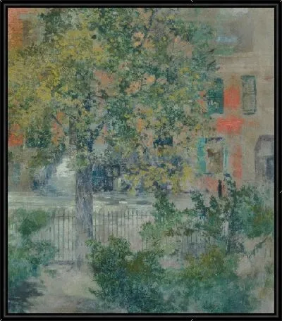 Вид из окна художника, улица Гроув