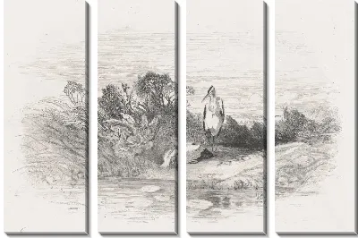 Картина Две цапли