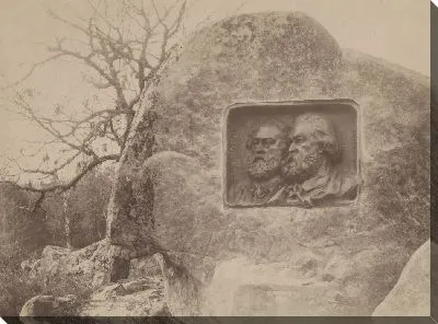 Картина Барбизон / Лес Фонтенбло / Памятник, воздвигнутый в память о Дж. Ф. Милле и Т. Руссо