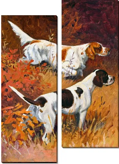 Картина Оранжевый и белый (Orange and White)