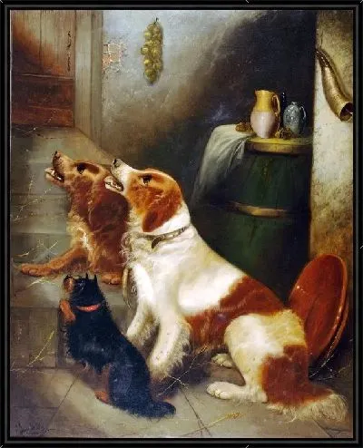 Картина Лающие собаки (Barking dogs)