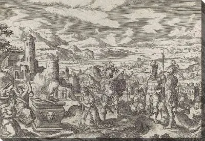 Картина Джефта жертвует своей дочерью