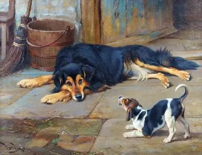 Пес и щенок (Dog and Puppy)