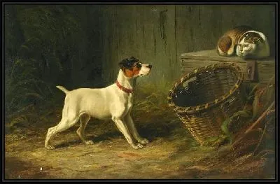 Картина Собака и кошка (Dog and Cat)