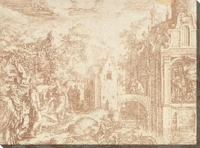 Картина Христос с Мартой и Марией Магдалиной