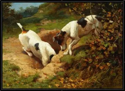 Картина Две собаки (Two dogs) №2