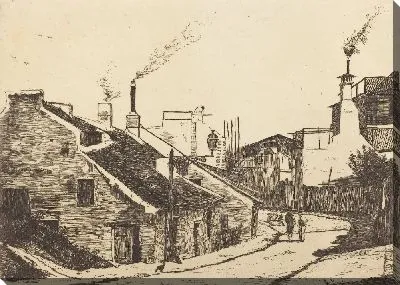 Картина Улица в Шамп-де-л-Алует