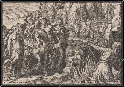 Картина Выбор добродетели из курса человеческой жизни