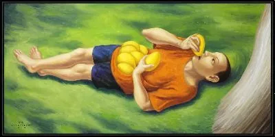 Картина Простые удовольствия под деревом