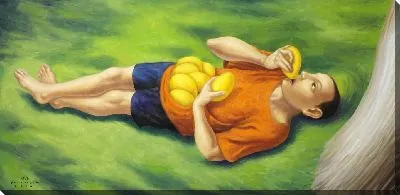 Картина Простые удовольствия под деревом