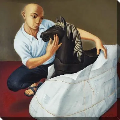 Развернутая лошадь