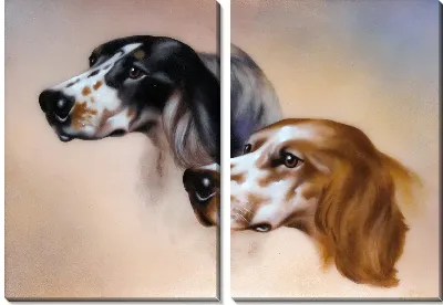 Модульная картина Две собаки (Two dogs) №5