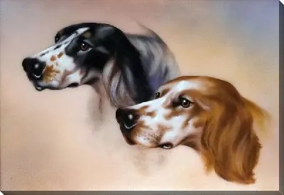 Картина маслом Две собаки (Two dogs) №5