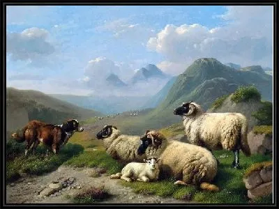 Собака и овцы (Dog and Sheep)