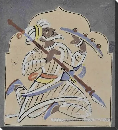 Картина Моголов Воин