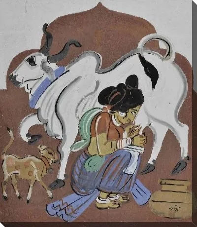 Картина Доение Коровы