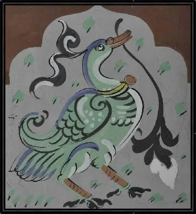 Картина лебедь