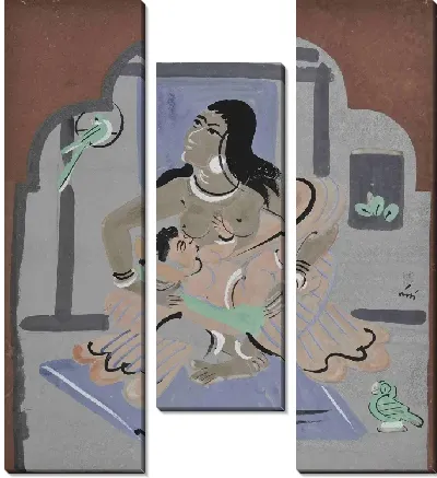 Картина Мать кормит своего ребенка