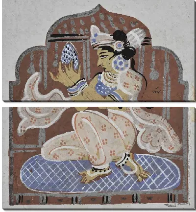 Картина Дама с кокосом