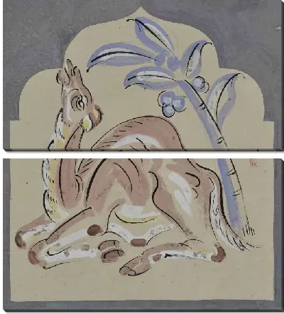 Картина верблюд