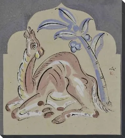 Картина верблюд