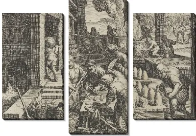 Картина Новые изобретения современности [Нова Реперта], Изобретение сахарного завода, плита 13