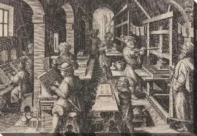 Картина Книжная печать (отпечатки фунтов)