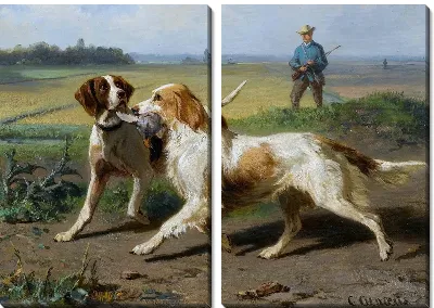 Модульная картина Две собаки (Two dogs) №10