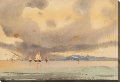 Картина Эуганские холмы из лагуны - отлив