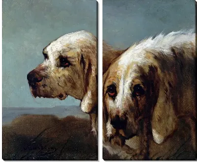 Модульная картина Две собаки (Two dogs) №11