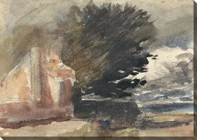 Картина Коттедж под деревом