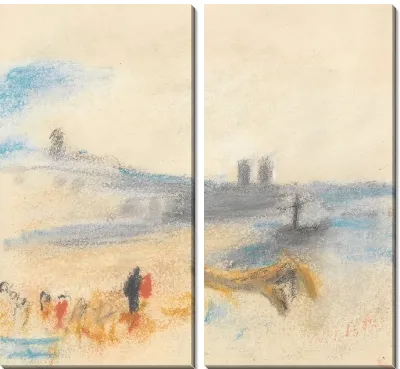 Картина Порт с пришвартованным пароходом