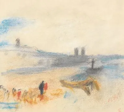 Картина Порт с пришвартованным пароходом