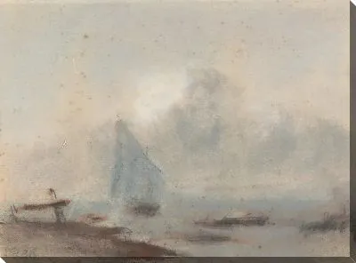 Картина Парусный корабль у берега