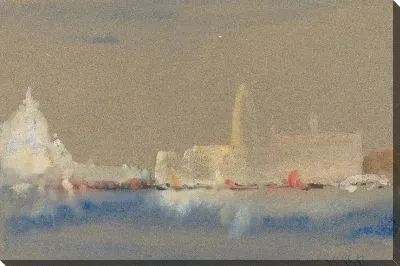 Картина Салют и Дворец дожей из Бачино-ди-Сан-Марко