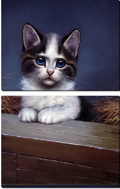 Модульная картина Котенок (Kitten) №2