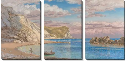 Картина Скалы Человек Войны, Побережье Дорсета