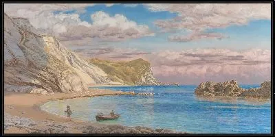 Картина Скалы Человек Войны, Побережье Дорсета