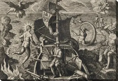 Картина Фердинандес Магаланес Луситани, плита 4 от "Retectio"