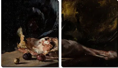 Натюрморт с бараньей и бараньей ножкой