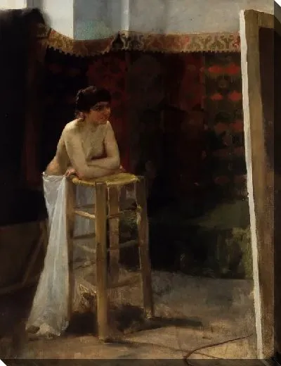 Картина Женская модель в студии