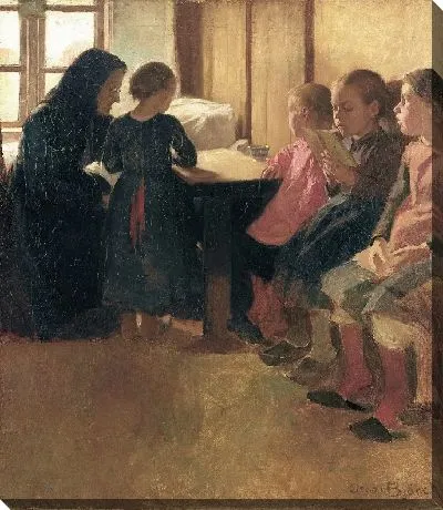 Картина Школа мадам Хенриксен для девочек в Скагене