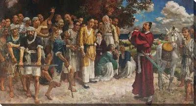 Картина Тянь Хэн и его пятьсот последователей