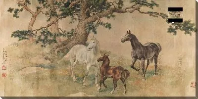 Картина Три лошади