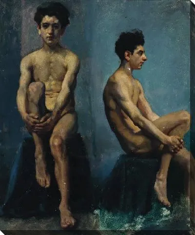 Картина Эскиз человека спереди и сбоку