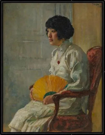 Картина Женщина, держащая веер